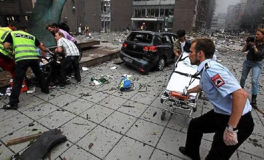 Oslo bombing photo